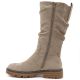 8. Women's warm, crinkled suede boots, beige M.Daszyński SA259-3