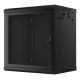 7. WALL-HUNG RACK CABINET 19" 12U 600X450 BLACK PERFORATED DOOR LANBERG (FLAT PACK)