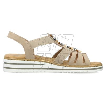 9. Comfortable Rieker W RKR680 beige sandals