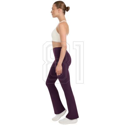 4. Women's leggings 4F CAS F1195 dark purple 4FWAW25TTROF1195 50S