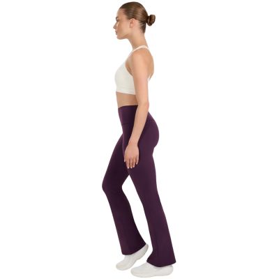 4. Women's leggings 4F CAS F1195 dark purple 4FWAW25TTROF1195 50S