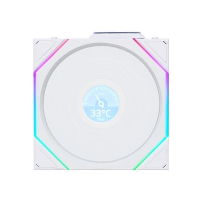 4. Lian Li Uni Fan TL LCD Computer Case, Processor Fan 14cm White 1 pc.