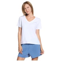 Skechers Signature V-Neck Tee TP167-WHT White L
