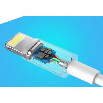 8. Ugreen US155 20728 USB-A / Lightning MFi 2.4A cable 1m - white