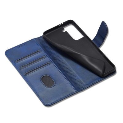 6. Magnet Case Elegant Case Cover Flip Cover Samsung Galaxy S22 + (S22 Plus) Blue