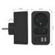 6. MACLEAN POWER SOCKET X2 + 4XUSB, SPLITTER WITH 2 SOCKETS, 2XUSB A, 2XUSB C PD 20W, 1X16A + 1X6A MCE249 F/B
