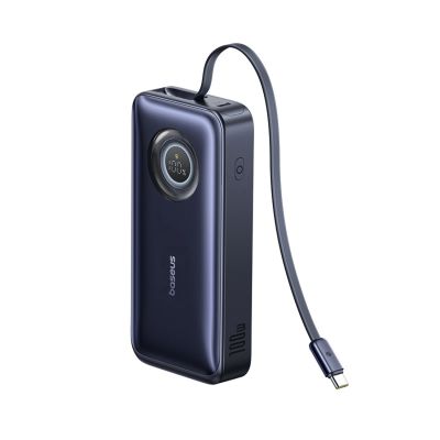 3. Baseus EnerCore CR11 20000mAh 100W Power Bank with Retractable USB-C Cable - Black
