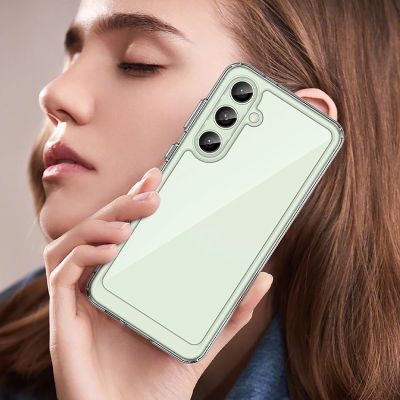 2. Outer Space Case with Gel Frame for Samsung Galaxy S24 FE - Transparent