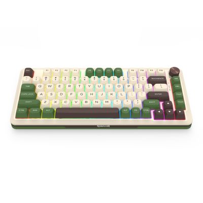 3. REDRAGON K681CGC-RGB-PRO Cyrus Keyboard USB + RF Wireless + Bluetooth White, Green