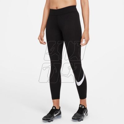 2. Nike Sportswear Essential SWOOSH W CZ8530-010 Leggings