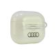 4. Audi IML Geometric Pattern AirPods 3 Case - White