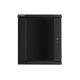 5. Lanberg WF01-6615-10B single-section lockable cabinet (15U; 769mm / 600mm / 600 mm; floor-standing; openable; 19''; black)