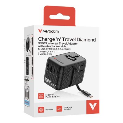 4. Verbatim Charge ´n´ Travel 100W Charger