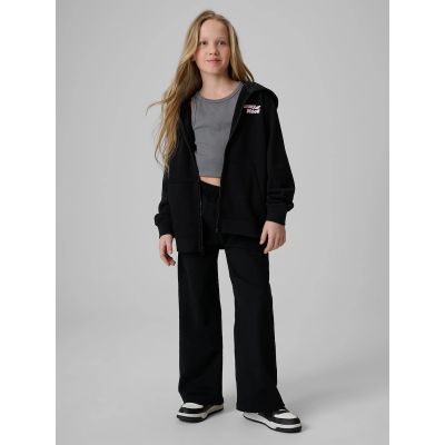 6. Girls' wide-leg sweatpants 4F 4FJRSS26TTROF1918-20S
