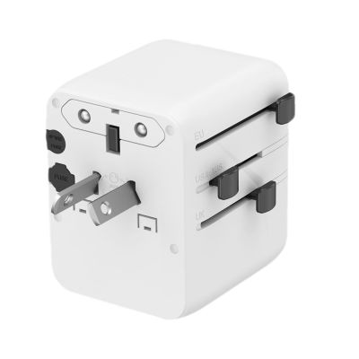 5. GEMBIRD UNIVERSAL TRAVEL ADAPTER 20W, WHITE