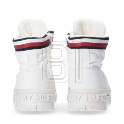 9. Tommy Hilfiger Lace-Up Bootie Ivory W T3A5-33062-1047101-101