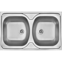 Steel sink, 2-bowl, built-in, ZM5 3200 5907650845799
