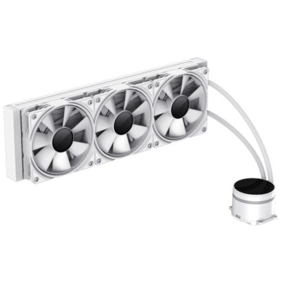 5. GameMax ICEBURG 360 INFINITY WH computer cooling system Processor All-in-one Liquid Cooler 12 cm White 1 pc.