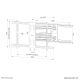 25. Neomounts WL40S-850BL18 TV mount 2.18 m (86") Black