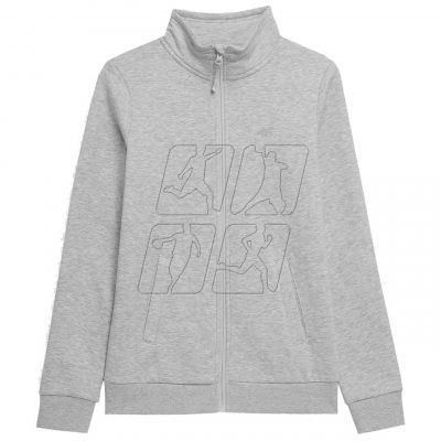 2. Sweatshirt 4F W 4FSS23TSWSF371 cool light gray malange