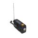 13. Extralink Solar Emergency Radio with Crank Dynamo Powerbank 4000mAh with SOS Flashlight SR-4000 Portable Analog Black, Orange