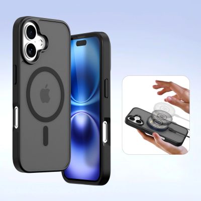 6. Dux Ducis Lawa Leather Case for iPhone 16 - Black