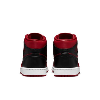 5. Nike Air Jordan 1 Mid Red/Black 51.5