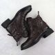 4. Women's leather work boots insulated brown Vinceza 86412