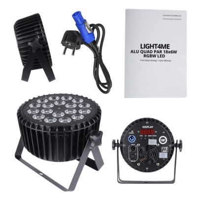 14. LIGHT4ME ALU QUAD PAR 18x6W RGBW - Stage spotlight