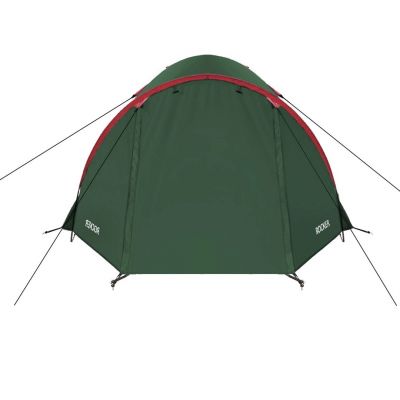 6. NILS CAMP Rocker NC6013 camping tent for 3 people, green and red