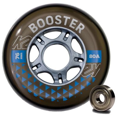 K2 BOOSTER 76MM 80A 8-WHEEL PACK W ILQ 5 one size wheels