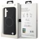 8. BMW BMHMS24M23RTPK S24+ S926 black/black hardcase Signature Leather Half Textured & Circle MagSafe