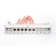 5. Modular desktop patch panel 12x keystone, shielded, gray, cable guide, labeling fields