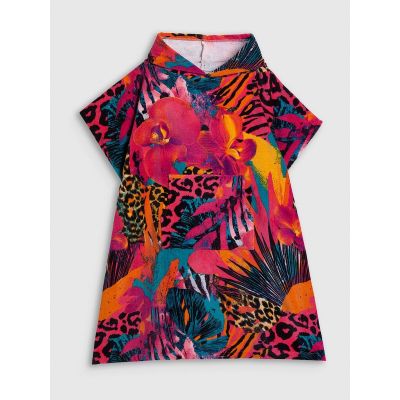 7. Women's beach poncho 4F 4FRSS26TFPOF001-90A