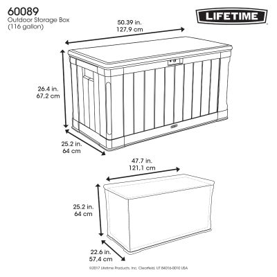 56. Garden storage box 439 L 60089
