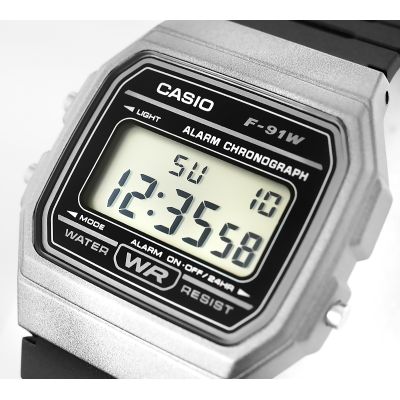 4. CASIO F-91WM-1B Men's Watch + BOX