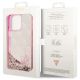 8. Guess GUHCP14XLC4PSGP iPhone 14 Pro Max 6.7" pink/pink hardcase Liquid Glitter 4G Transculent