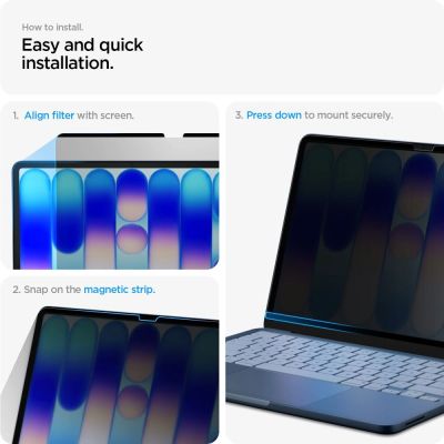 9. Spigen SafeView Privacy Screen Protector for MacBook Neo 13" 2026