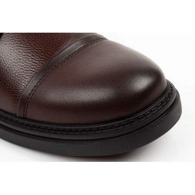 5. Lee Cooper men's shoes elegant brown leather insulated ankle boots