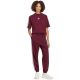 6. Women's adidas Essentials 3-Stripes Boyfriend T-Shirt in Burgundy KF6287