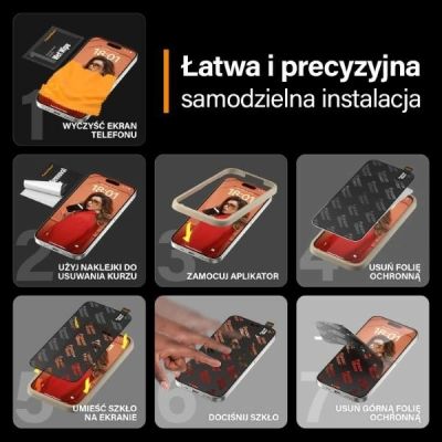14. PanzerGlass Ultra-Wide Fit tempered glass with positioner for iPhone 15 Pro