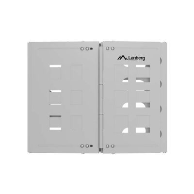 4. LANBERG WALL MOUNT RACK 19' 8U 497X400/240 GRAY
