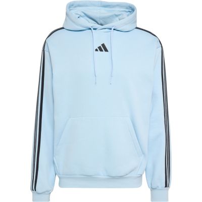 2. adidas Essentials 3-Stripes Fleece Hoodie for men, light blue KY4170