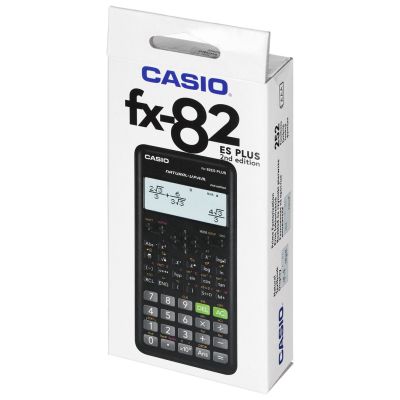 10. CASIO FX-82ESPLUS-2 SCIENTIFIC CALCULATOR, 252 FUNCTIONS, 77X162MM, BLACK BOX
