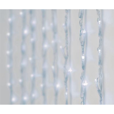 26. CHRISTMAS TREE LIGHTS LIGHT CURTAIN WATERFALL OUTDOOR 220 LED COOL WHITE 5 SPEEDS