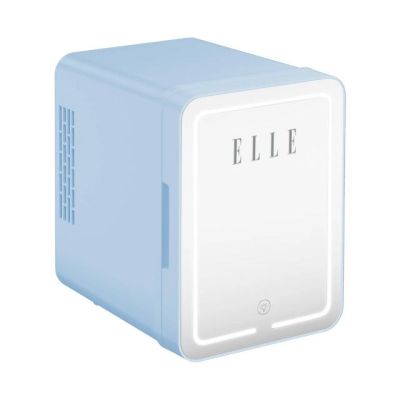Mini fridge with LED makeup mirror ELLE 4L blue
