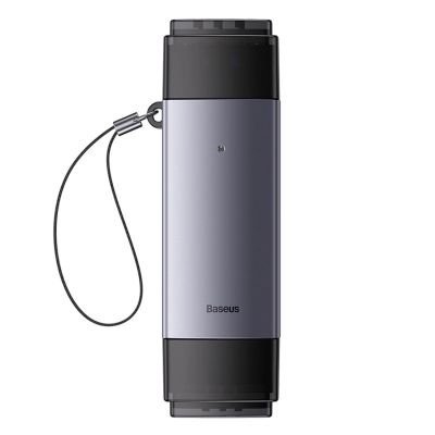 Baseus Lite Series USB-A/USB-C 3.0 SD/TF Card Reader - Gray