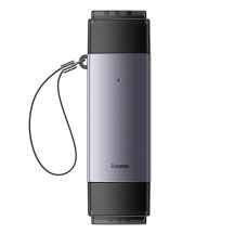 Baseus Lite Series USB-A/USB-C 3.0 SD/TF Card Reader - Gray