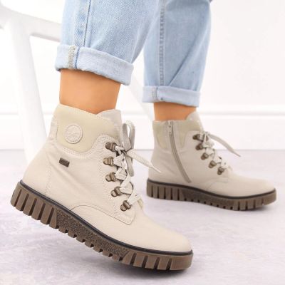 37. Waterproof beige women's hiking boots Rieker Y3433-60