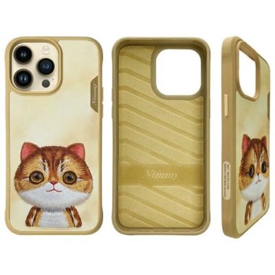 2. Nimmy Big Eyed Pet 2.0 Cat Case for iPhone 15 Pro - Green